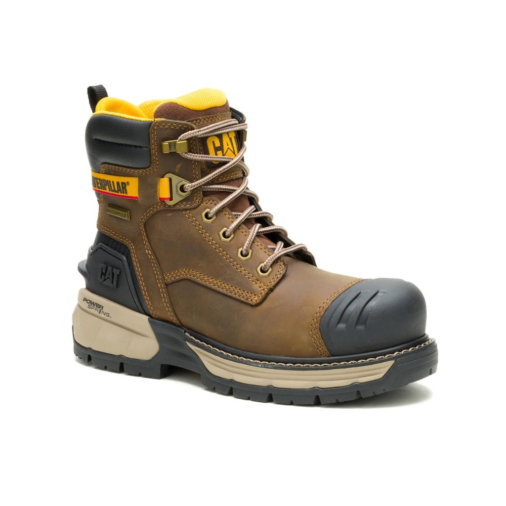 CAT Excavator ft Power Spring Technology 6" Waterproof Composite Toe Work Boot 1