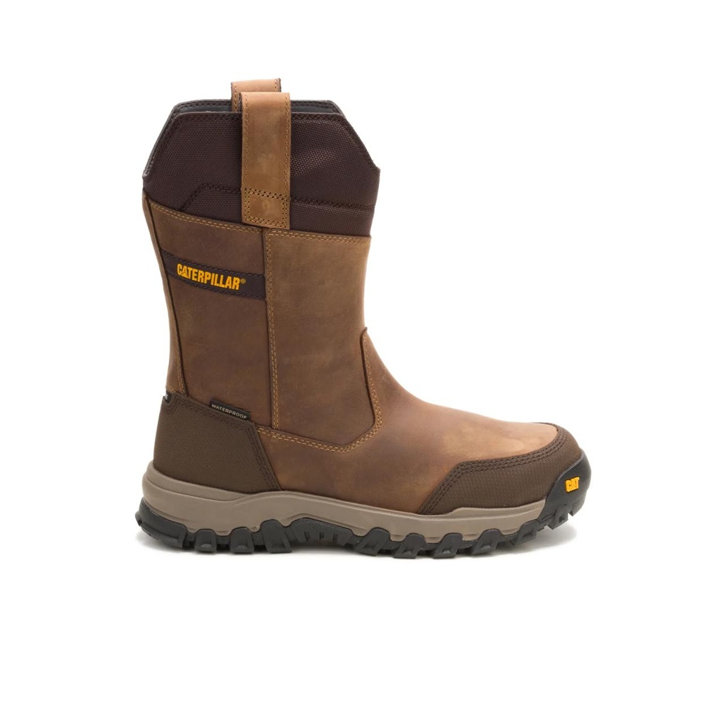 [CAT-60424M-P91772-UK6] CAT Threshold Rebound Pull-On Waterproof Steel Toe Work Boot (UK 6)