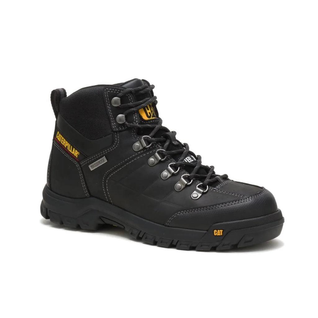 [CAT-31156M-P90936-UK5] CAT Threshold Waterproof Steel Toe Work Boot (Black, UK 5)