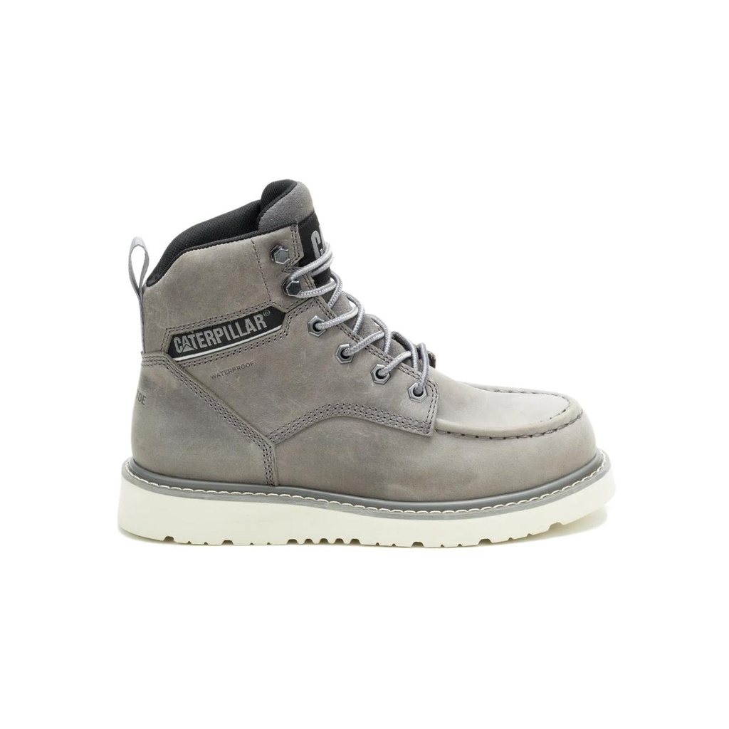 [CAT-60871W-P91837-UK3] CAT Reclaimer Wedge Waterproof Steel Toe Work Boot (Frost Grey, UK 3)