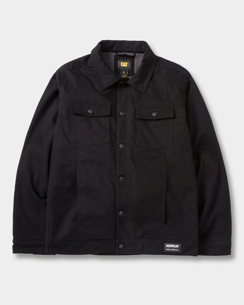 [CAT-9371939999-BLACK-S] CAT Men's Trucker Jacket (Black, S)