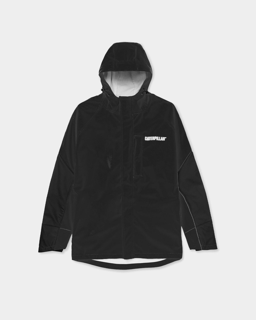 [CAT-7500919967-BLACK-M] CAT Men's Longshore Waterproof Rain Jacket (Black, M)