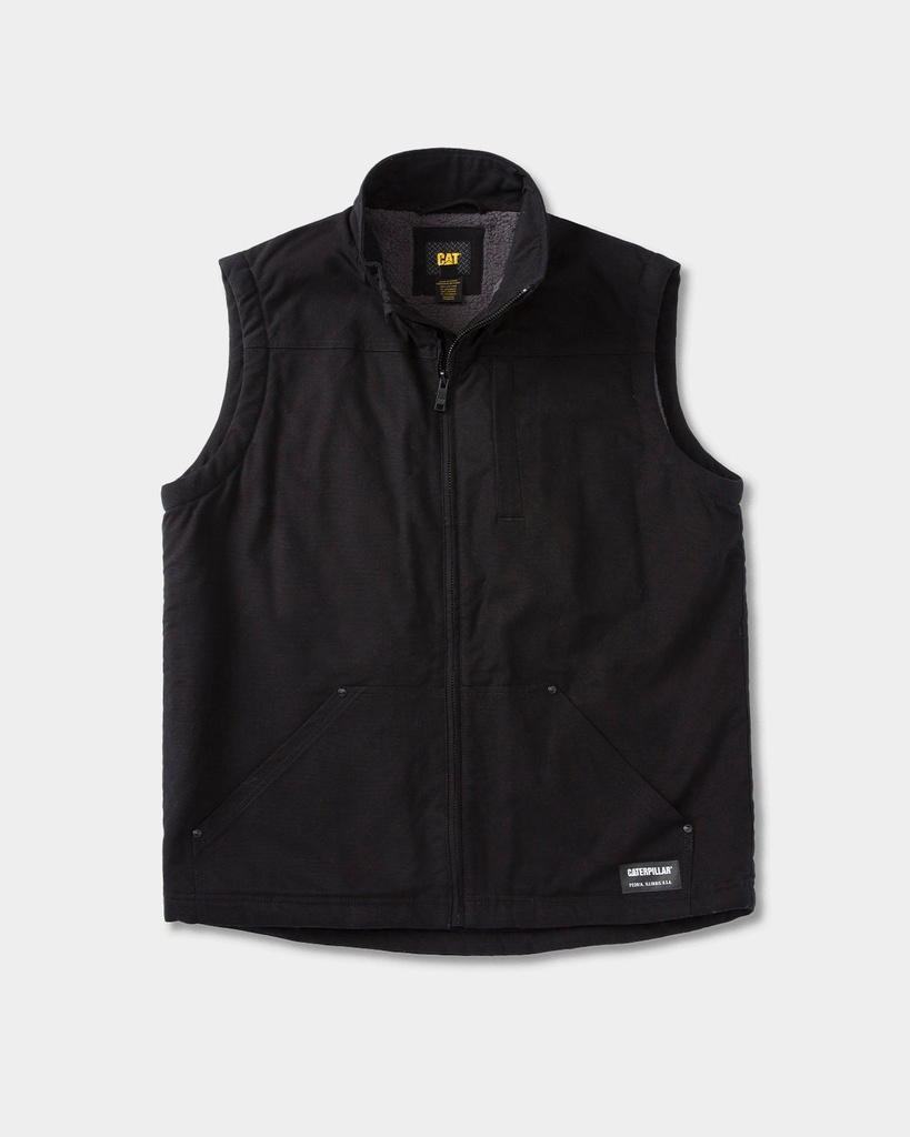 [CAT-0428118175-BLACK-S] CAT Men's Sherpa Lined Vest (Black, S)