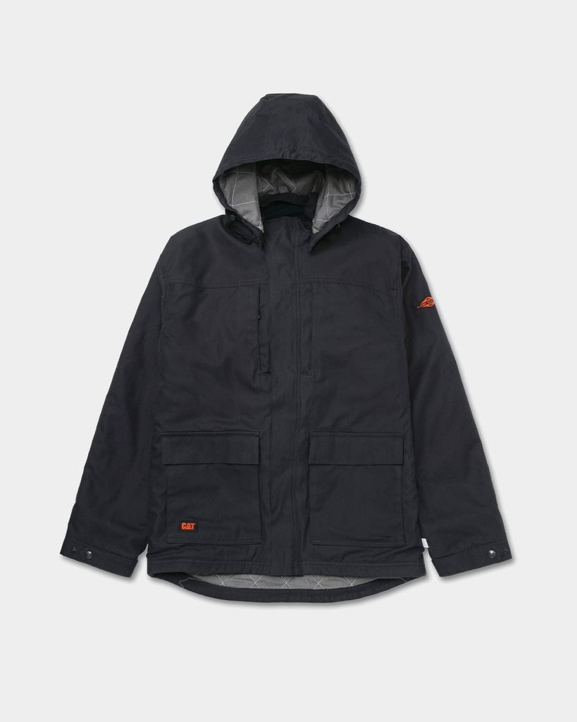 [CAT-6013654175-BLACK-S] CAT Men's Fr Heavy Insulated Parka (S)