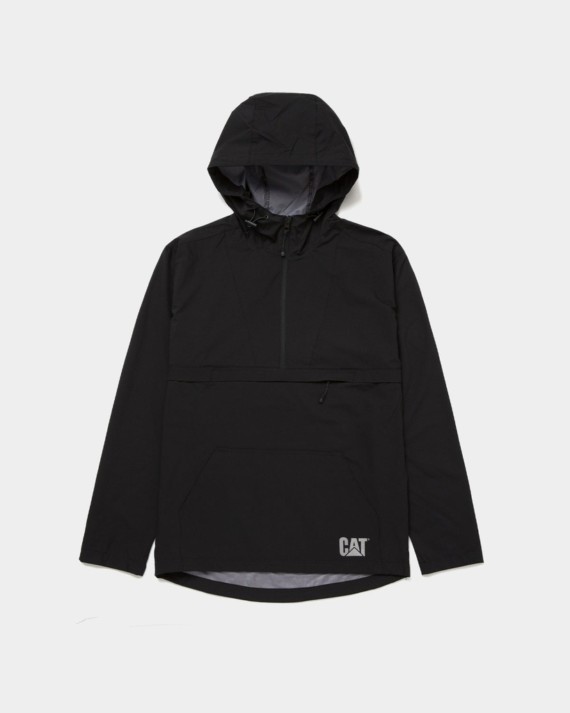 [CAT-7676884127-BLACK-M] CAT Men's Trade Packable Rain Anorak (M)