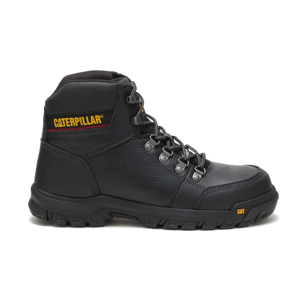 [CAT-27871M-P90800-UK6] CAT Outline Steel Toe Work Boot (Black, UK 6)