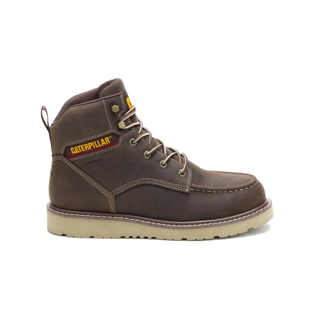 [CAT-60869M-P91834-UK5] CAT Reclaimer Wedge Waterproof Steel Toe Work Boot (Coffee Bean, UK 5)