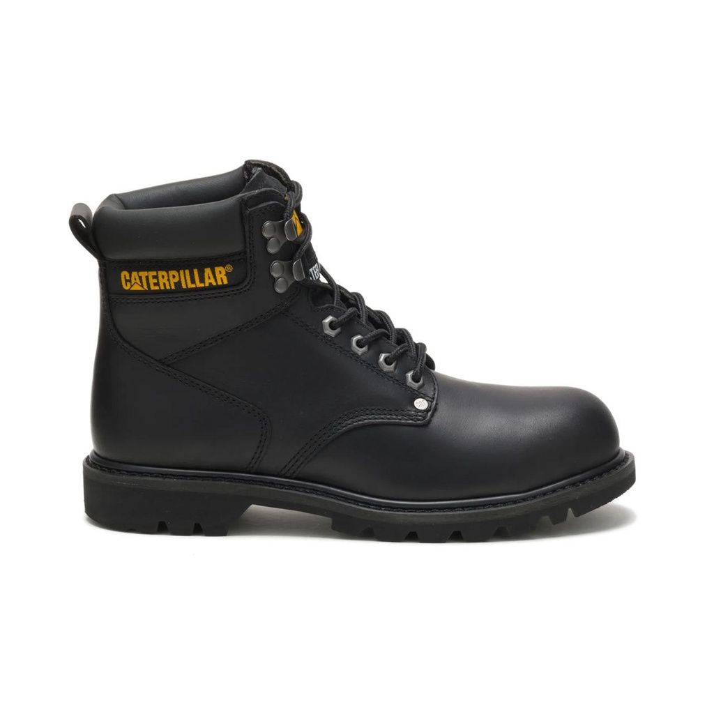 [CAT-15961M-P89135-UK6] CAT Second Shift Steel Toe Work Boot (Black, UK 6)